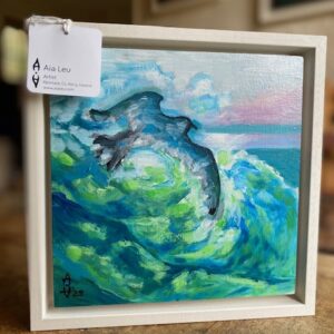 Segulll Surfing painting by Aia Leu